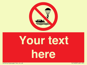 Custom No parasailing